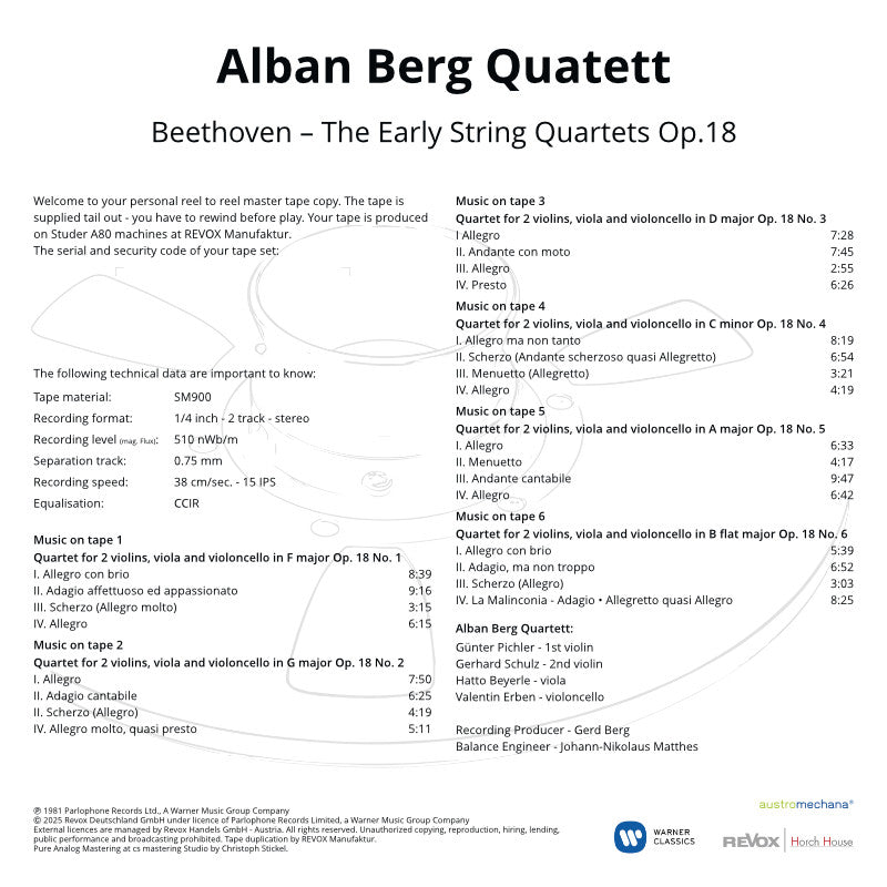 Alban Berg Quartett - Beethoven Early Strings Quartets