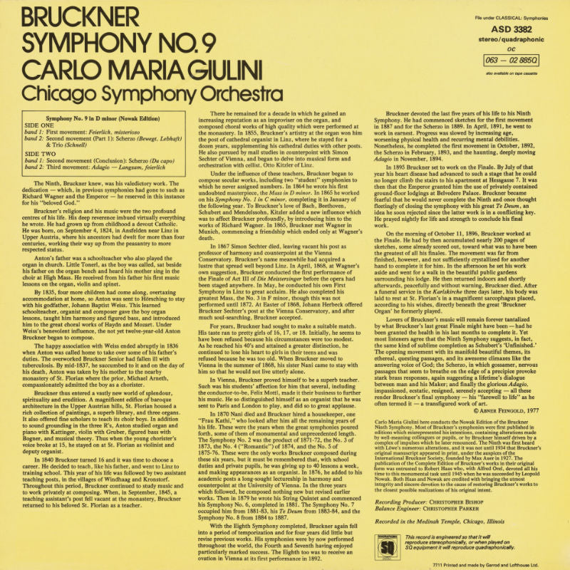 Anton Bruckner - Symphony No. 9