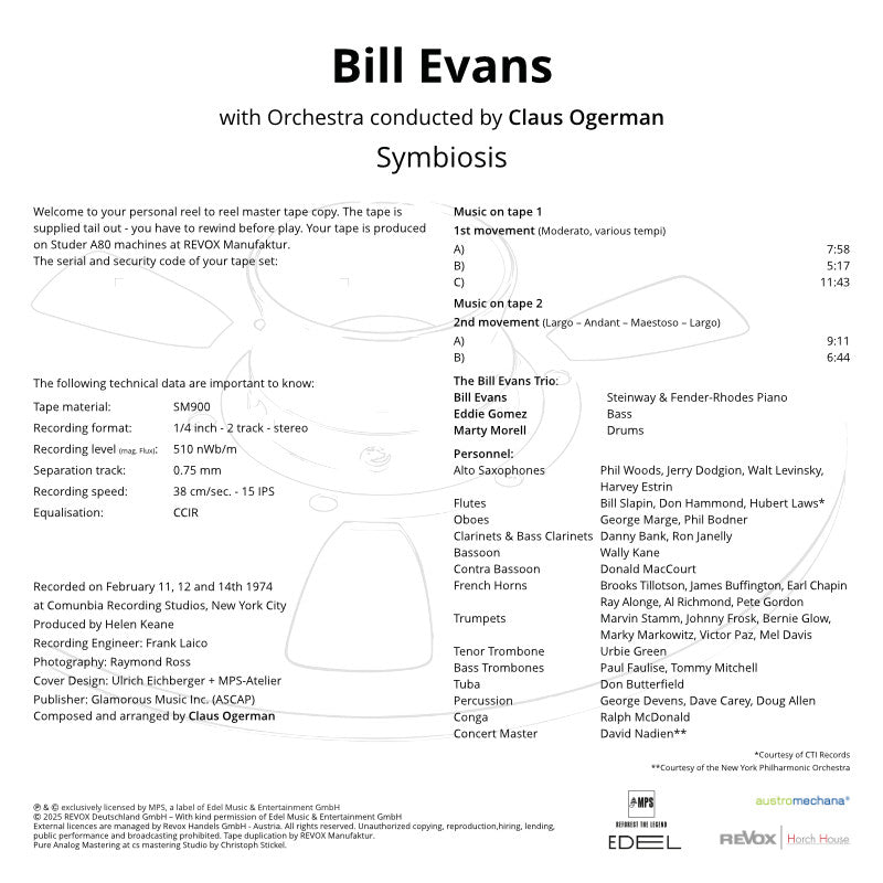 Bill Evans Claus Ogerman Symbiosis Credits