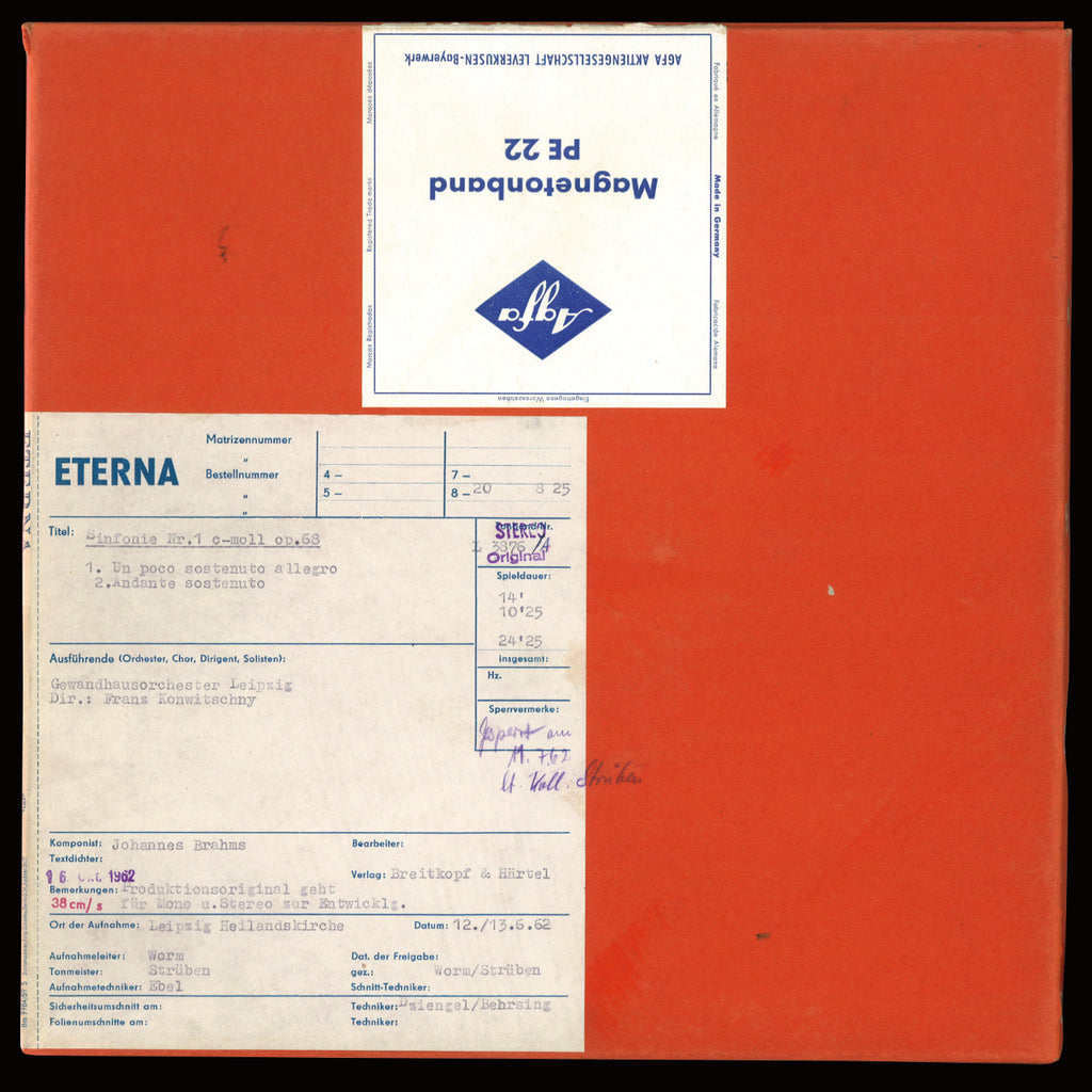 Johannes Brahms Symphony No 1 Original Master Tape 1