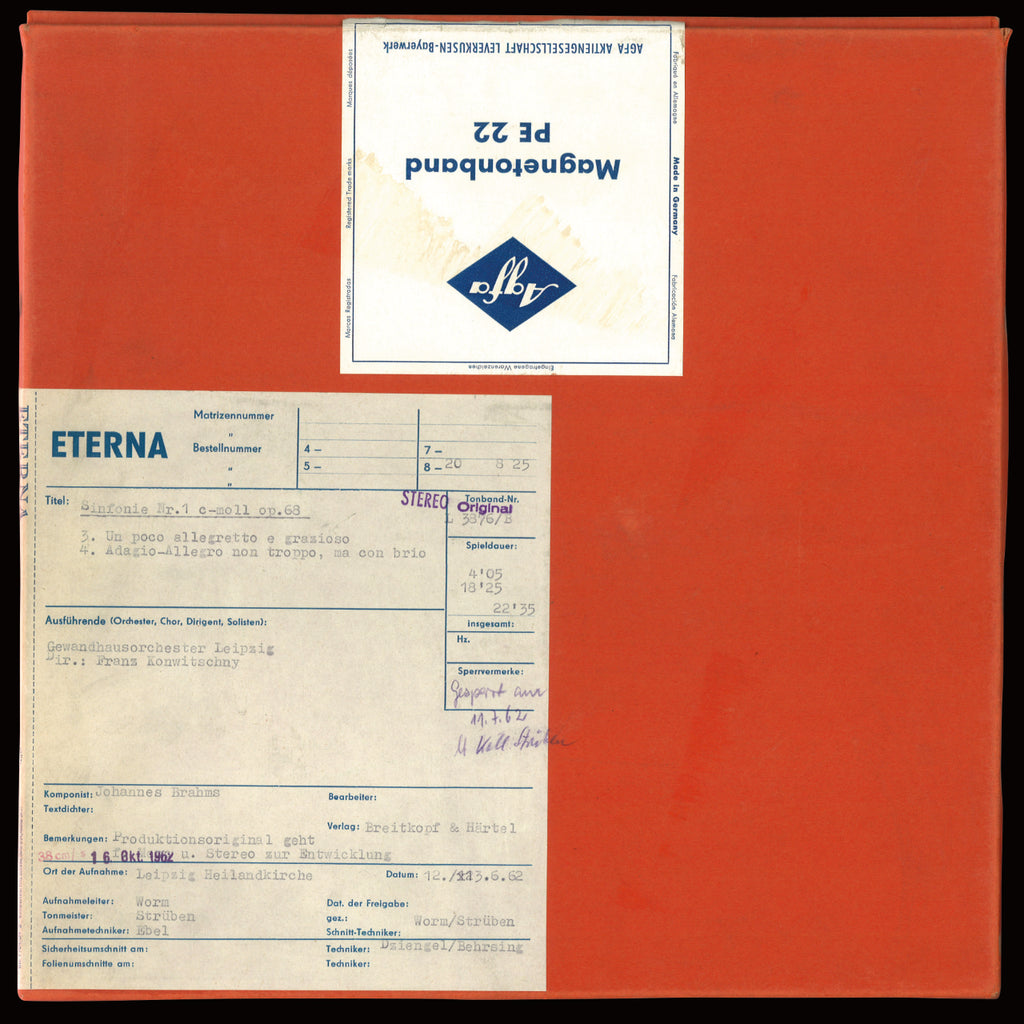 Johannes Brahms Symphony No 1 Original Master Tape 2