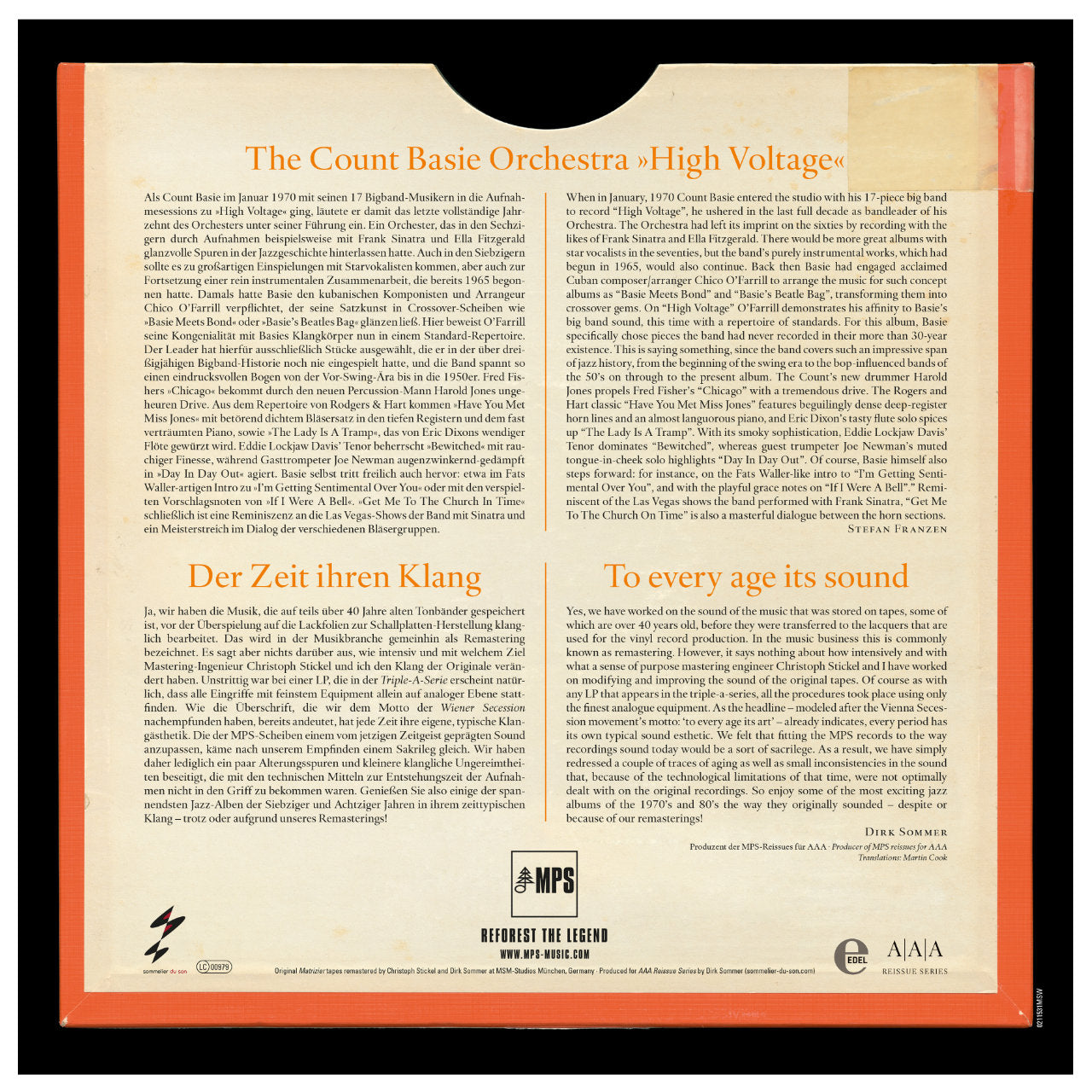 The Count Basie Orchestra High Voltage Inlay 3