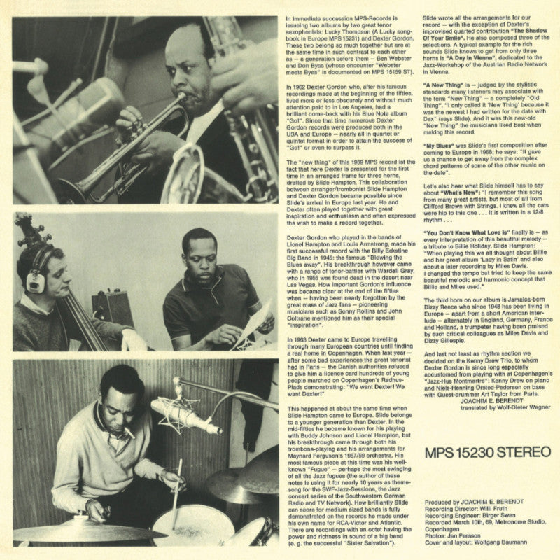 Dexter Gordon A Day In Copenhagen Inlay 2