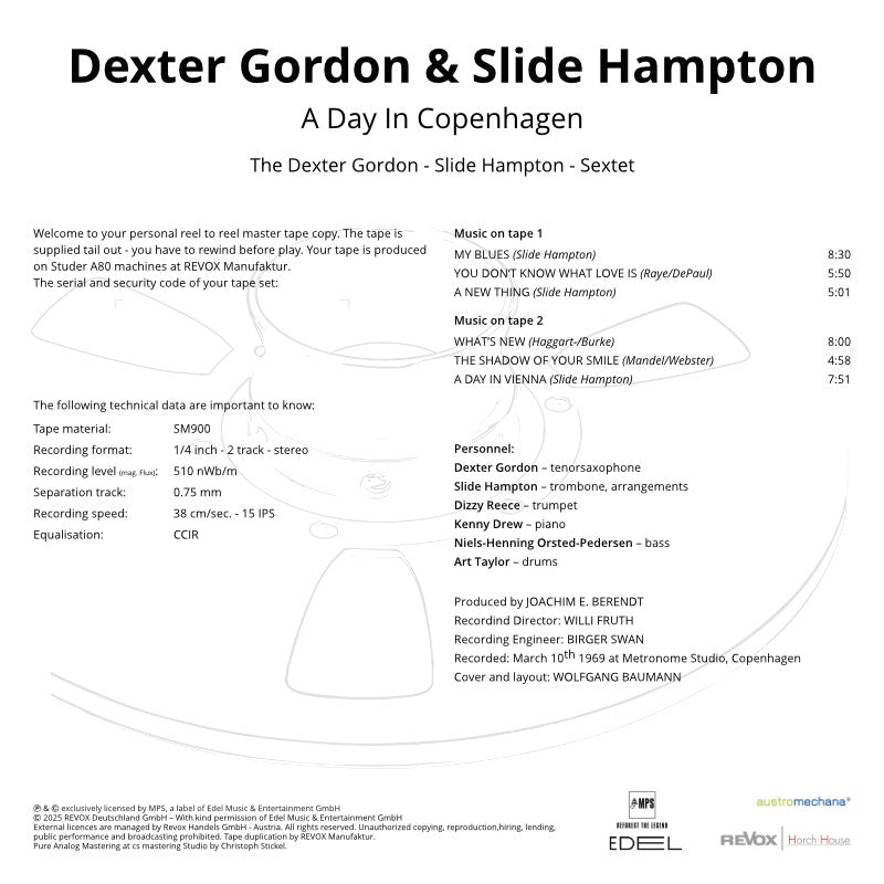 Dexter Gordon A Day In Copenhagen Credits