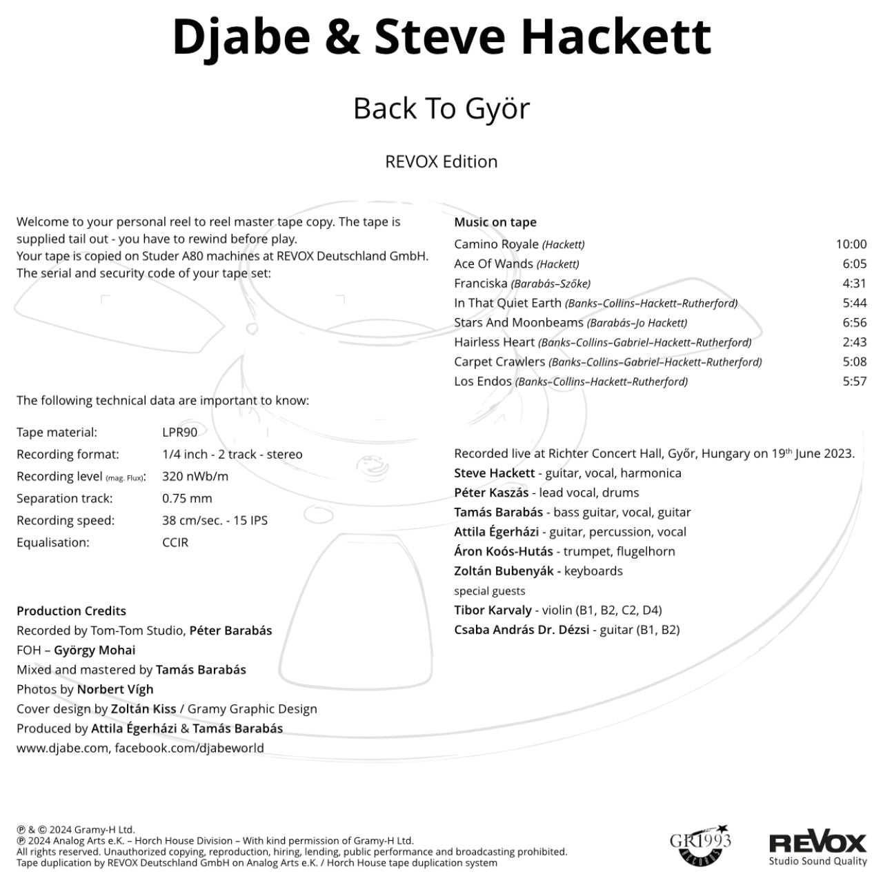 Djabe & Steve Hackett - Back To Györ