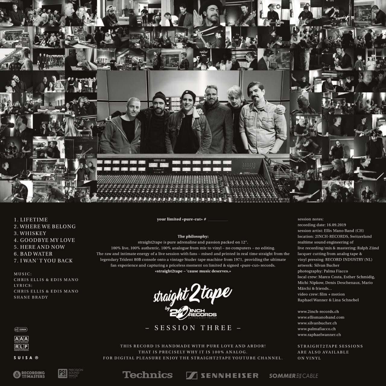 Ellis Mano Band A Lifetime I Want You Back Cover Backside