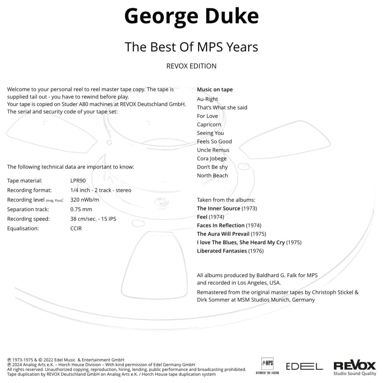 George Duke - The Best Of MPS Years