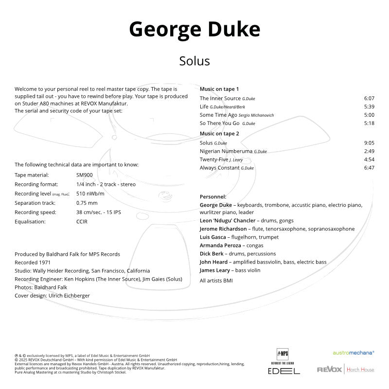 George Duke Solus Credits