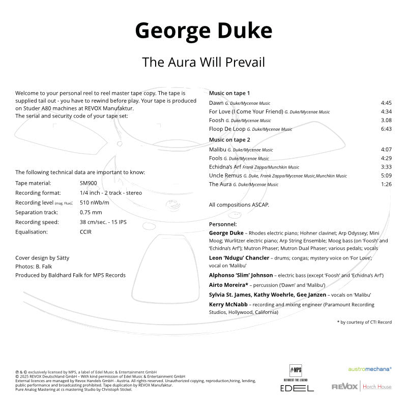 George Duke The Aura Will Prevail Credits