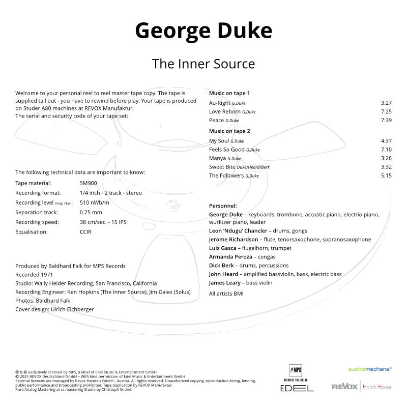 George Duke The Inner Source Credits