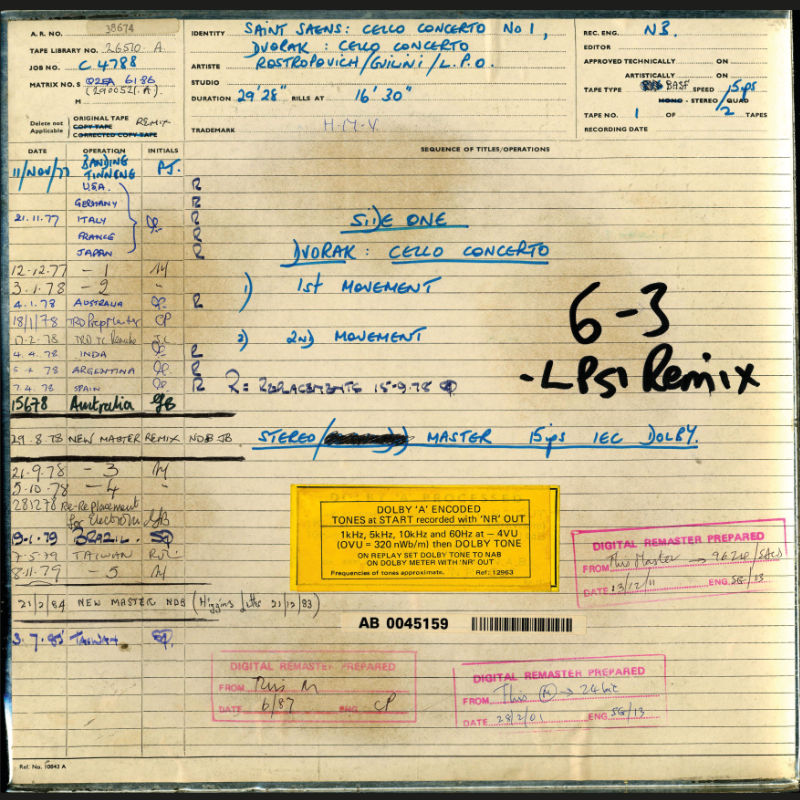 Rostropovitch & Guilini - Dvořák Cello Concerto