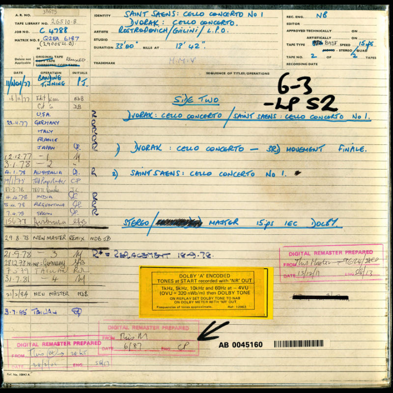 Rostropovitch & Guilini - Dvořák Cello Concerto