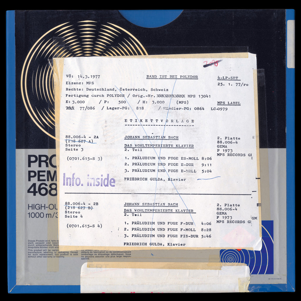 Friedrich Gulda Bach The Well-Tempered Clavier Original Master Tape 7