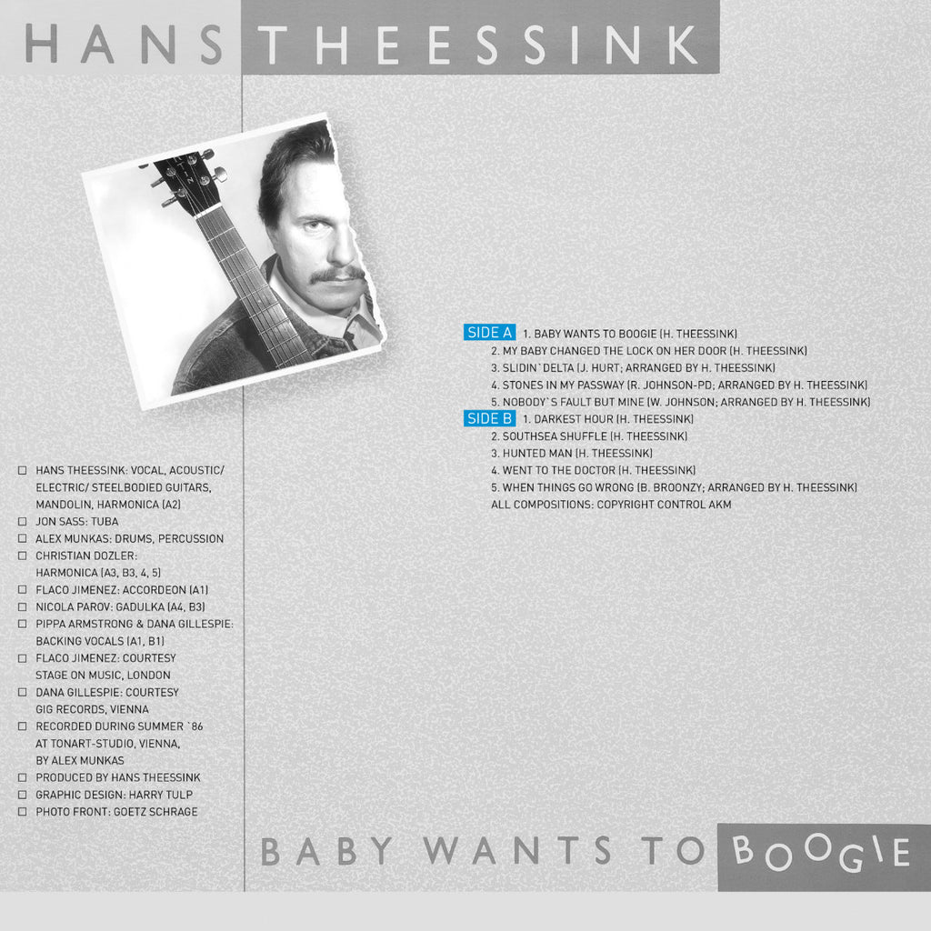 Hans Theessink Baby Wants To Boogie Cover Backside