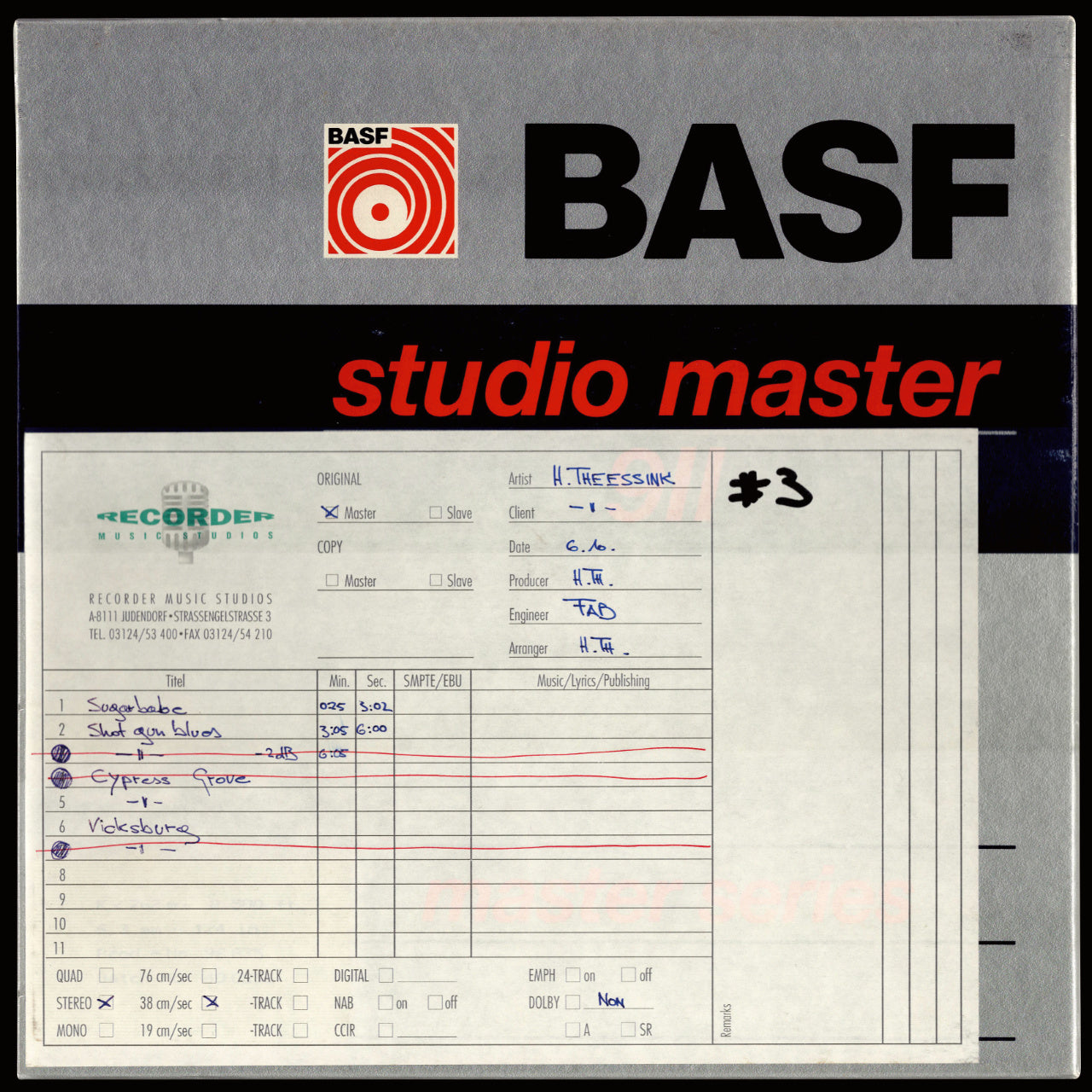 Hans Theessink Hard Road Blues Original Tape 3