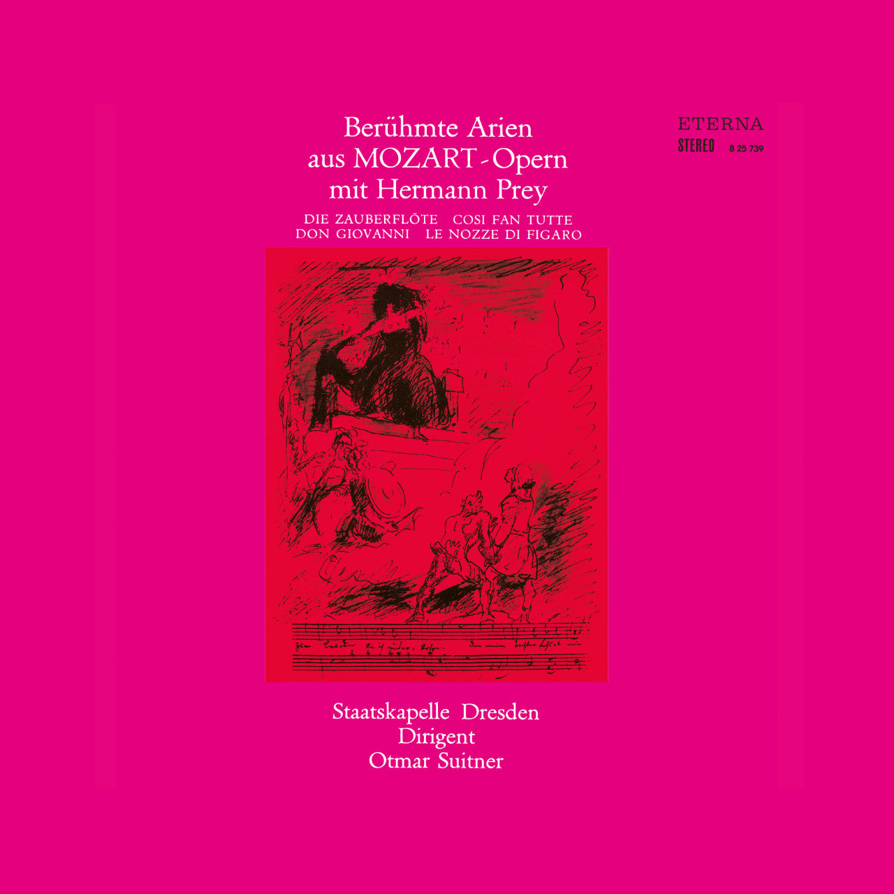 Famous Arias from Mozart Operas with Hermann Prey Cover
