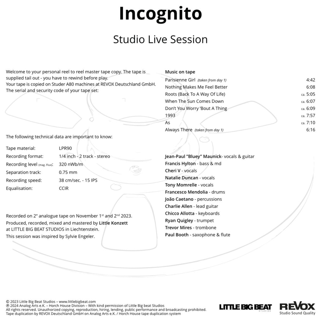 Incognito - Studio Live Session