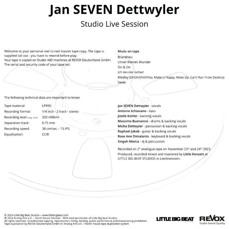 Jan Seven Dettwyler - Studio Live Session