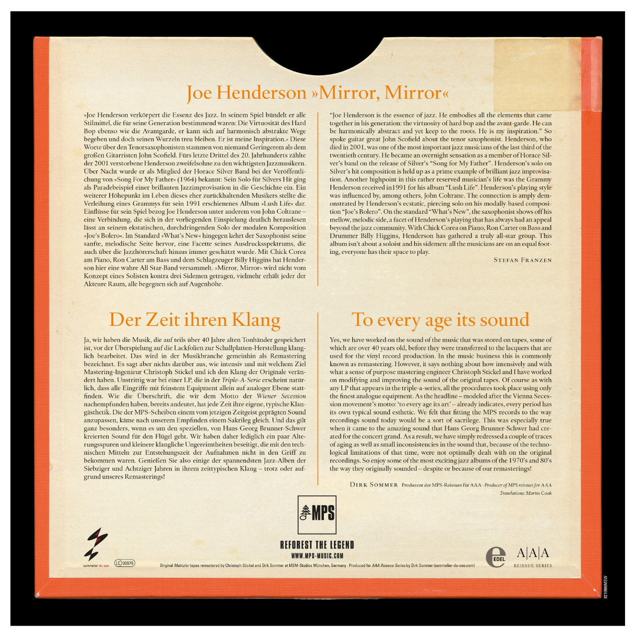 Joe Henderson Chick Correa Mirror Mirror Inlay 1