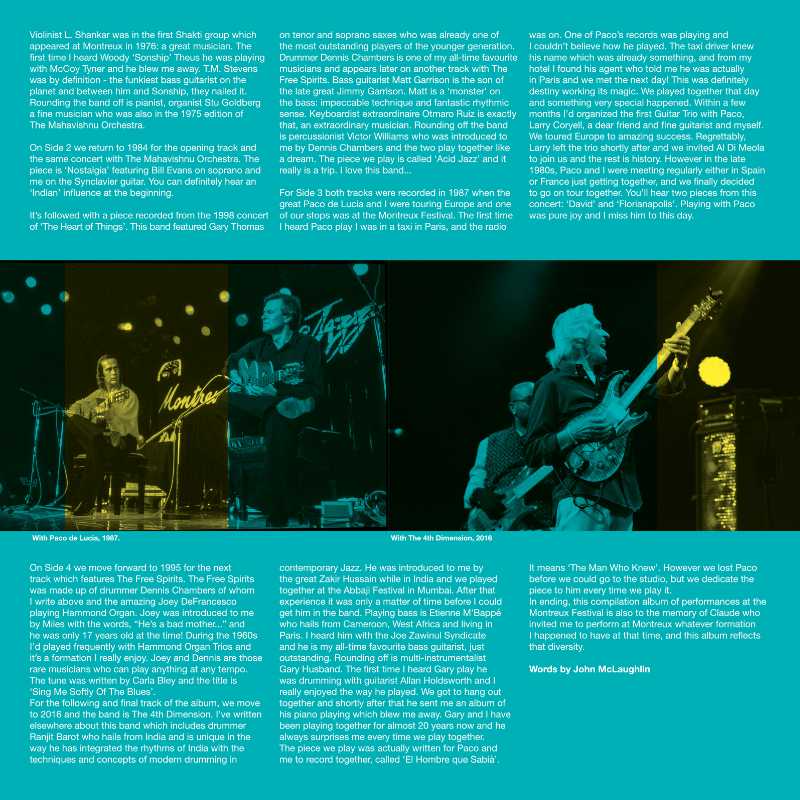 John McLaughlin The Montreux Years Inlay 2