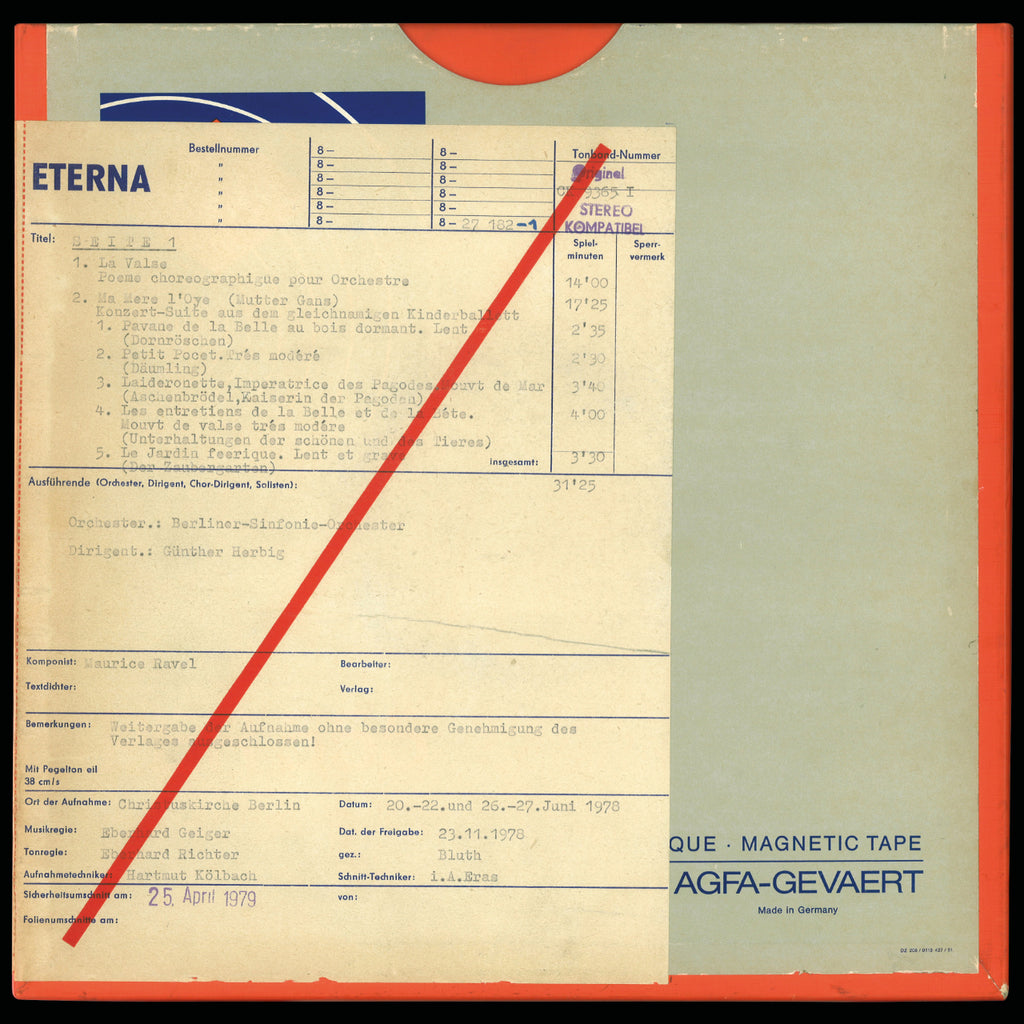 Maurice Ravel Bolero Original Master Tape 1