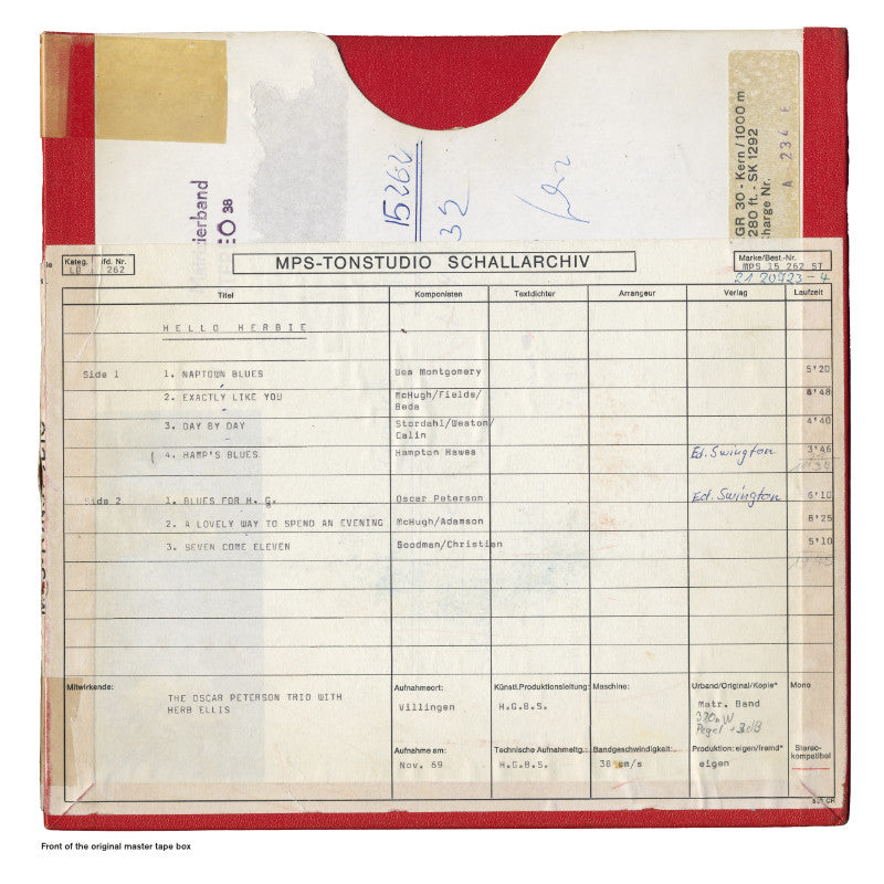 Oscar Peterson Hello Herbie Original Master Tape
