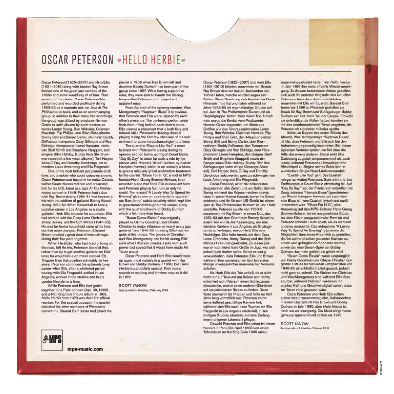 Oscar Peterson Hello Herbie Original Liner Notes