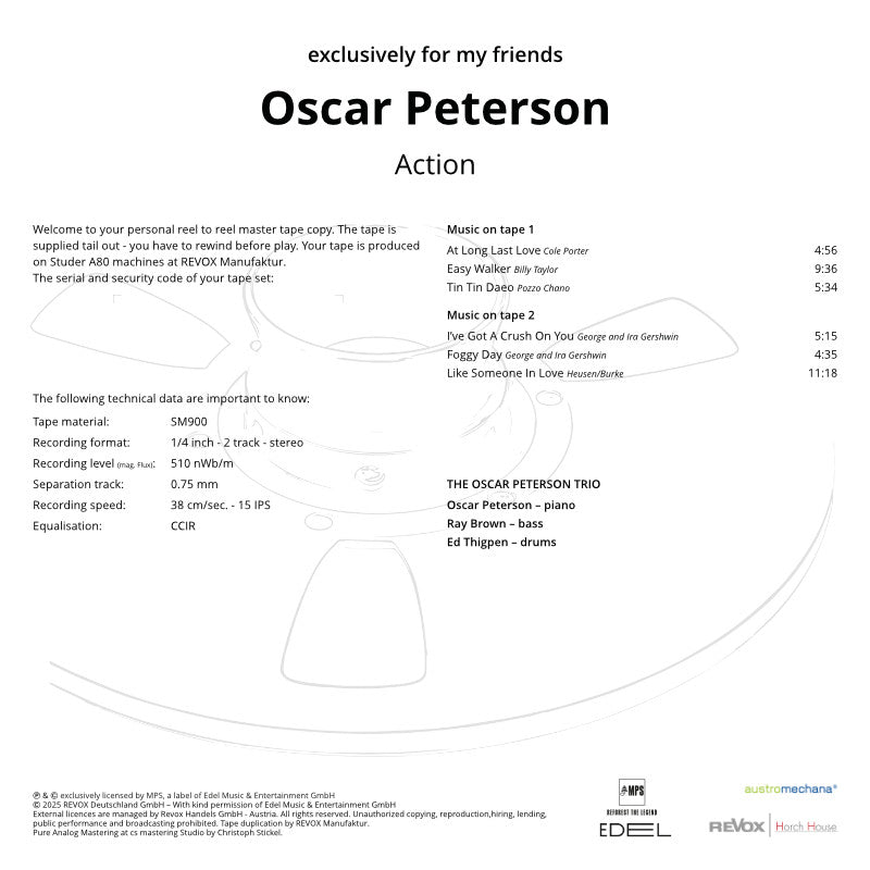 Oscar Peterson Action Credits
