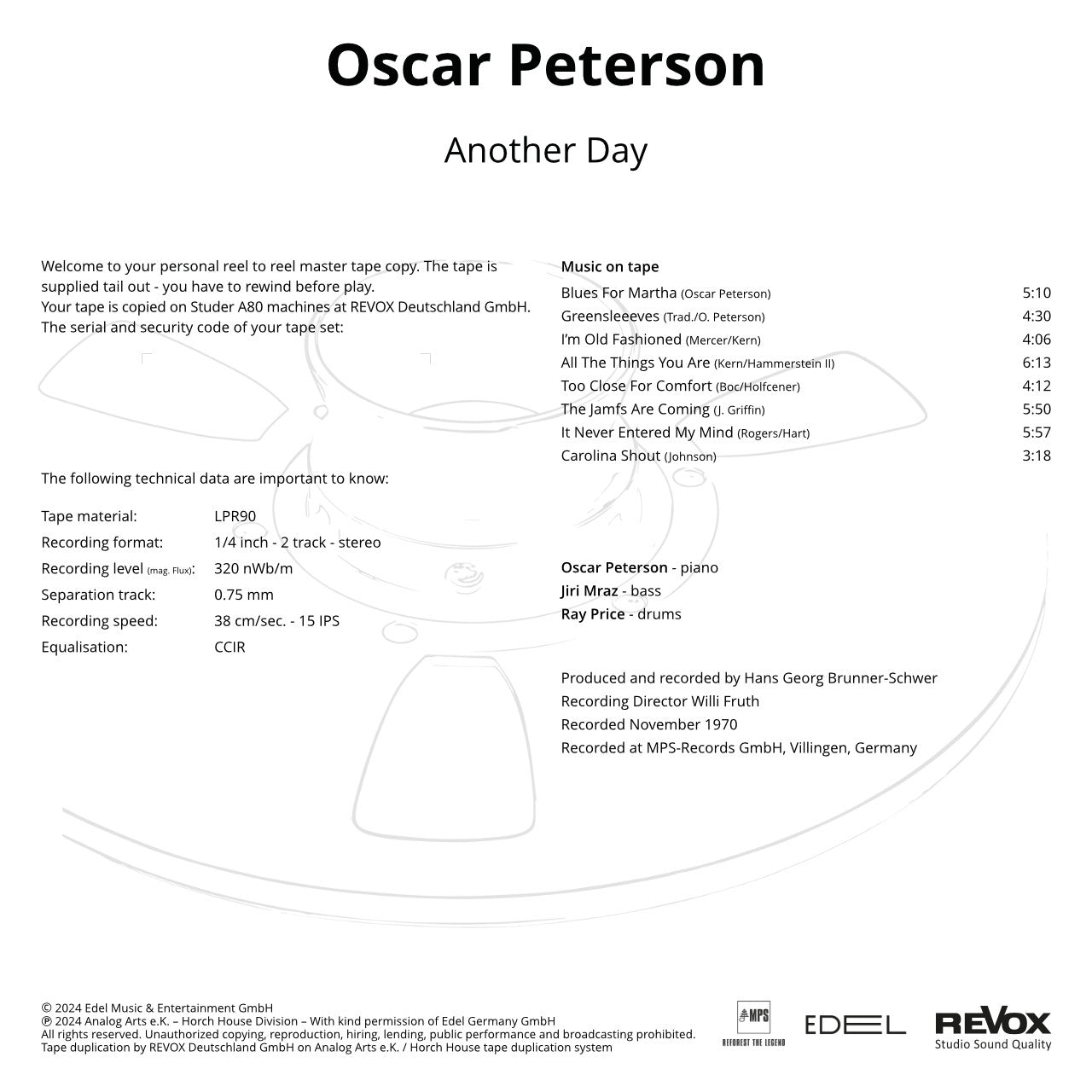 Oscar Peterson - Another Day