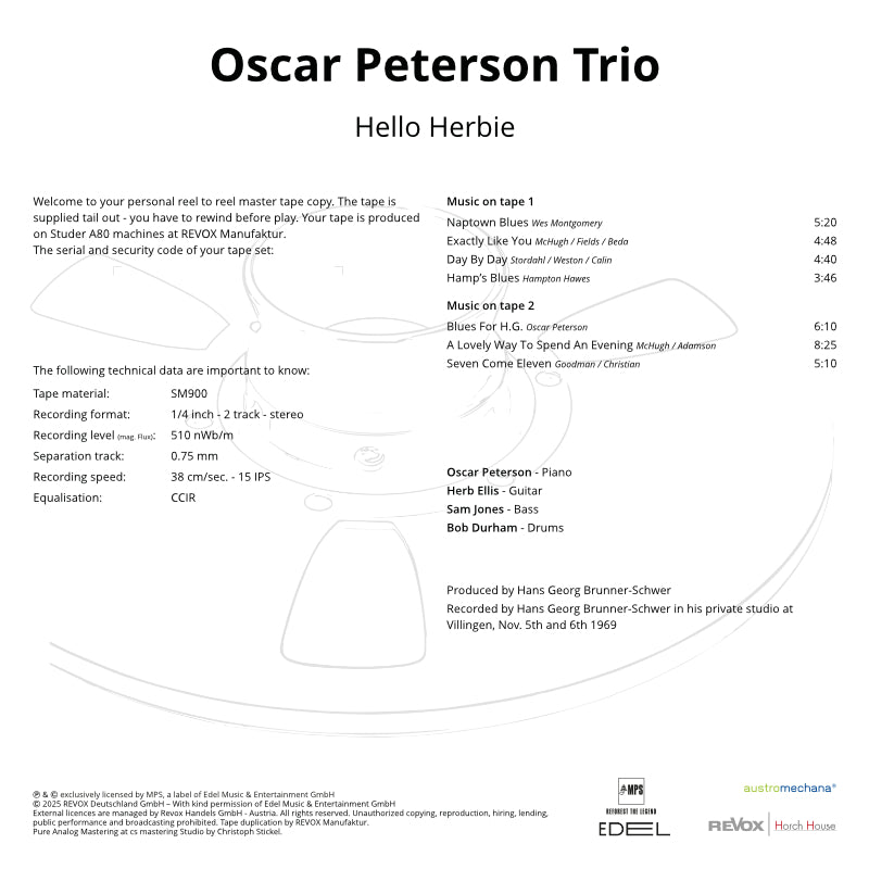Oscar Peterson Hello Herbie Credits