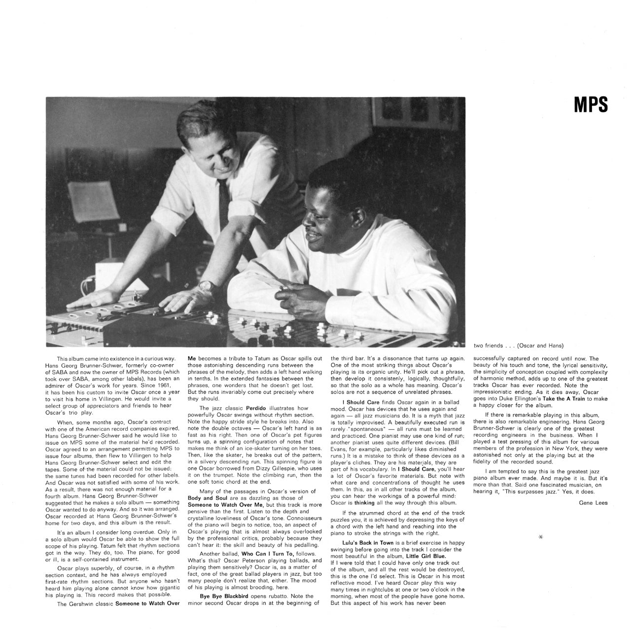 Oscar Peterson My Favorite Instrument Inlay 2