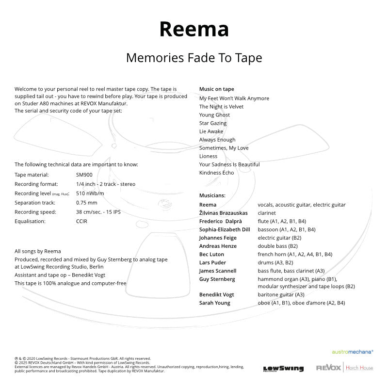 Reema Memories Fade To Tape Credits