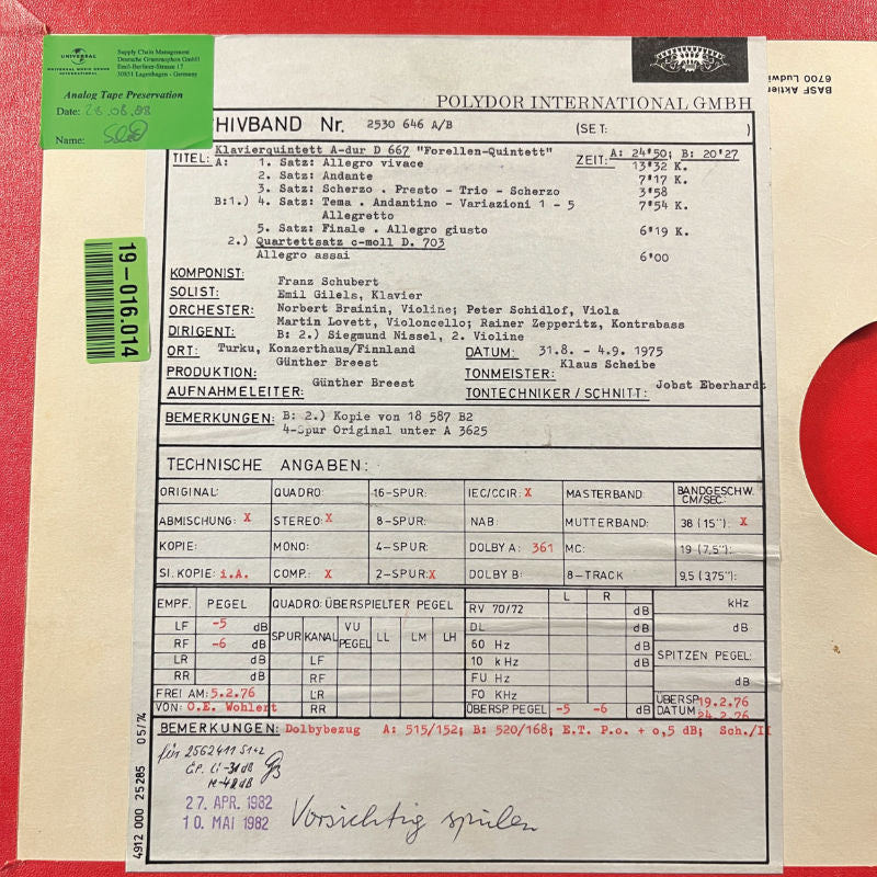 Franz Schubert - Trout Quintet