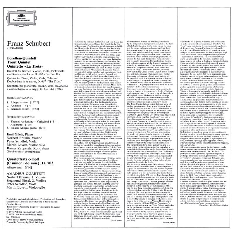 Franz Schubert - Trout Quintet