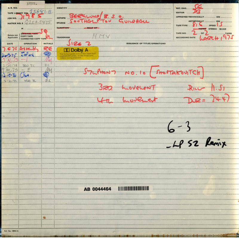 Shostakovitch - Symphony No. 5 & No. 10