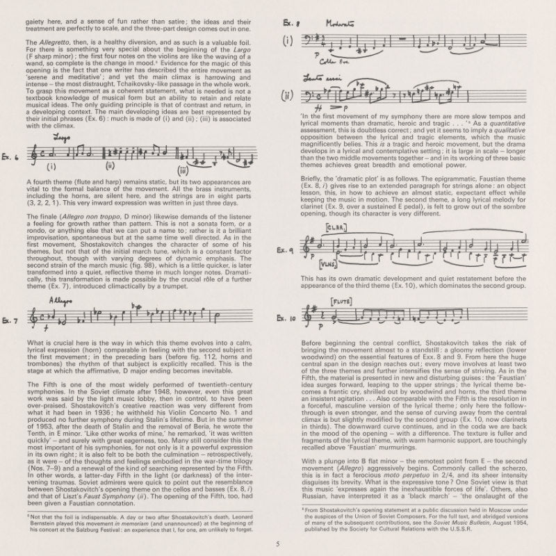 Shostakovitch - Symphony No. 5 & No. 10