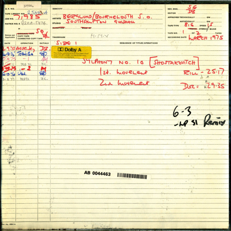 Shostakovitch - Symphony No. 5 & No. 10