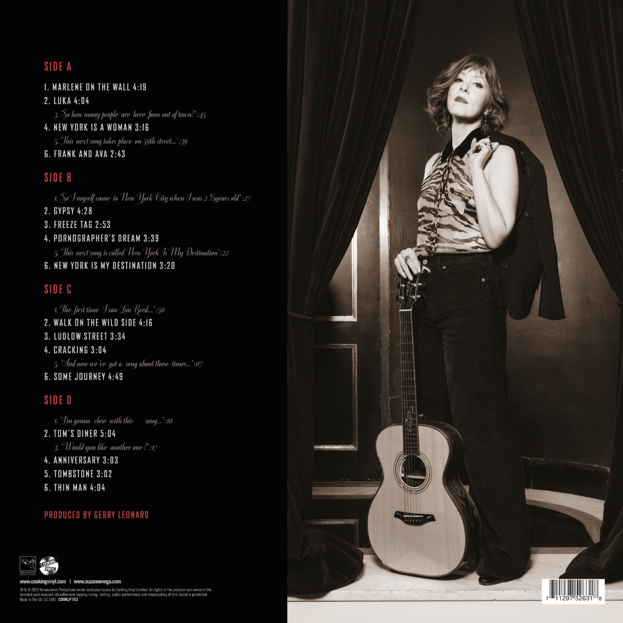 Suzanne Vega An Evening Of New York Songs And Stories Cover Backside