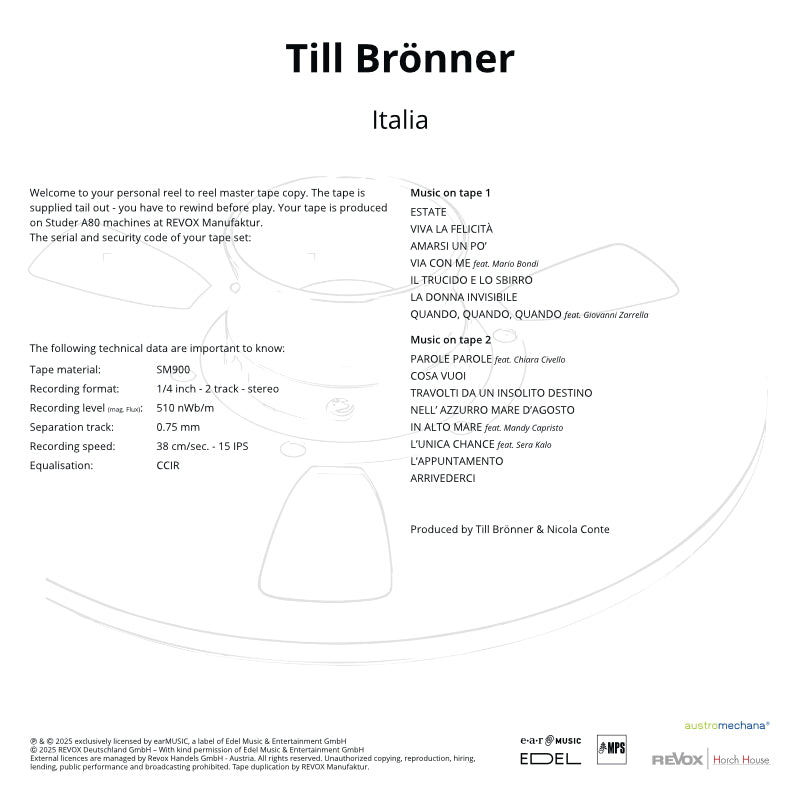 Till Brönner Italia Credits