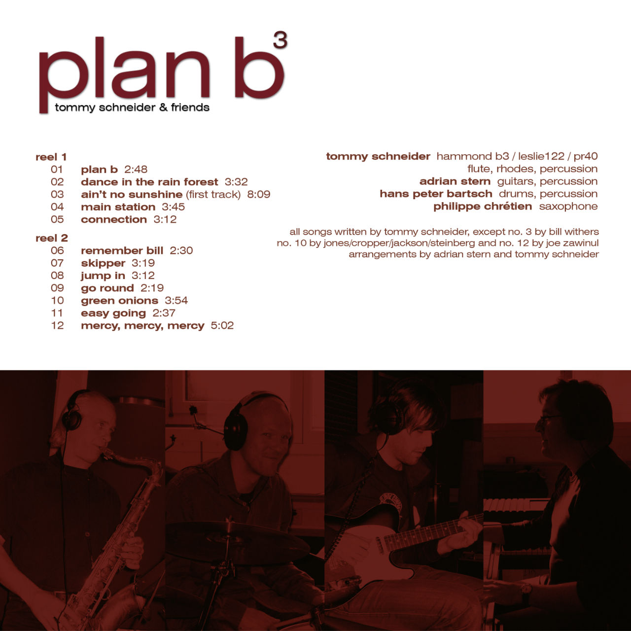 Tommy Schneider Plan B3 Cover Backside
