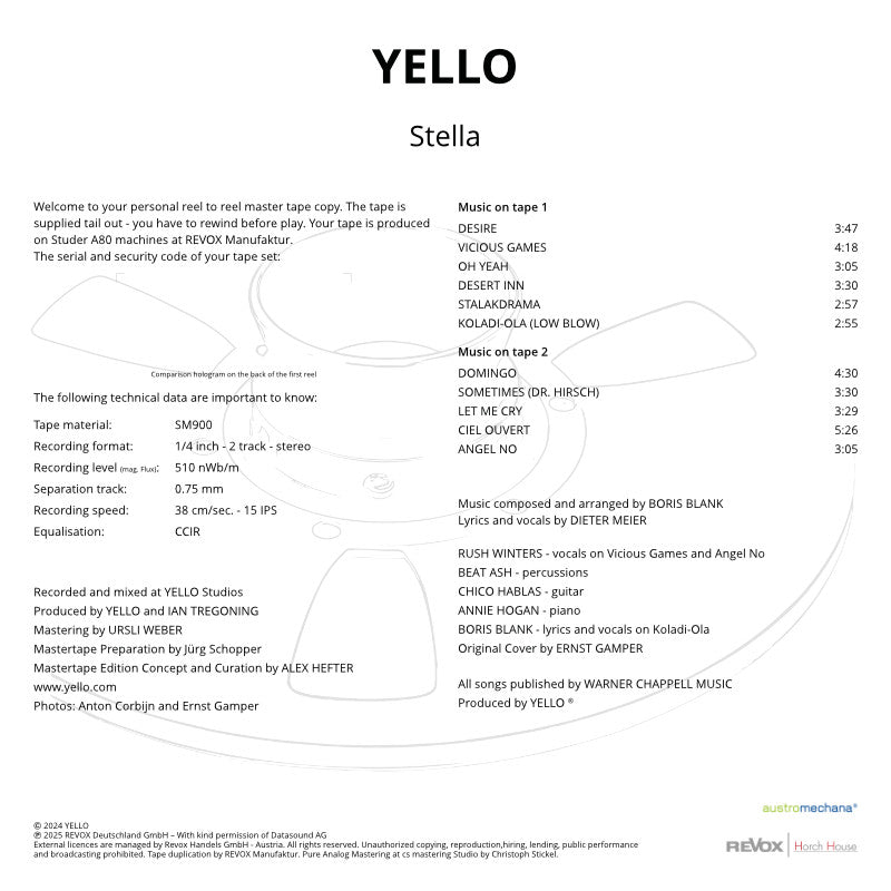 Yello Stella Credits
