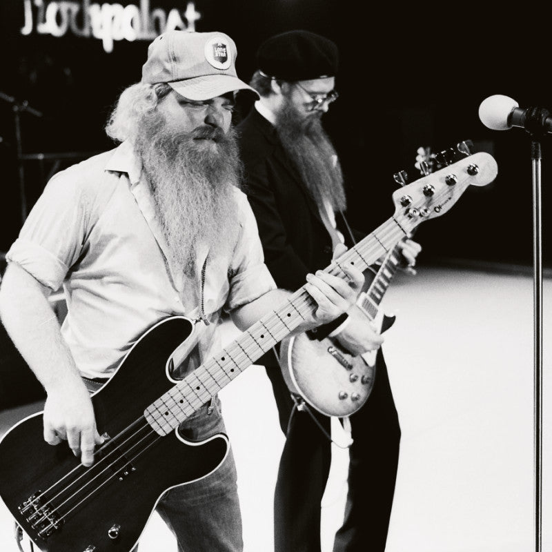 Dusty Hill and Billy Gibbons Black and White Photo